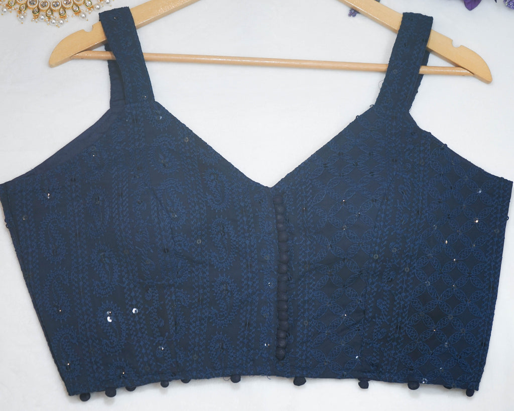 Lucknowi Embroidered Blouse