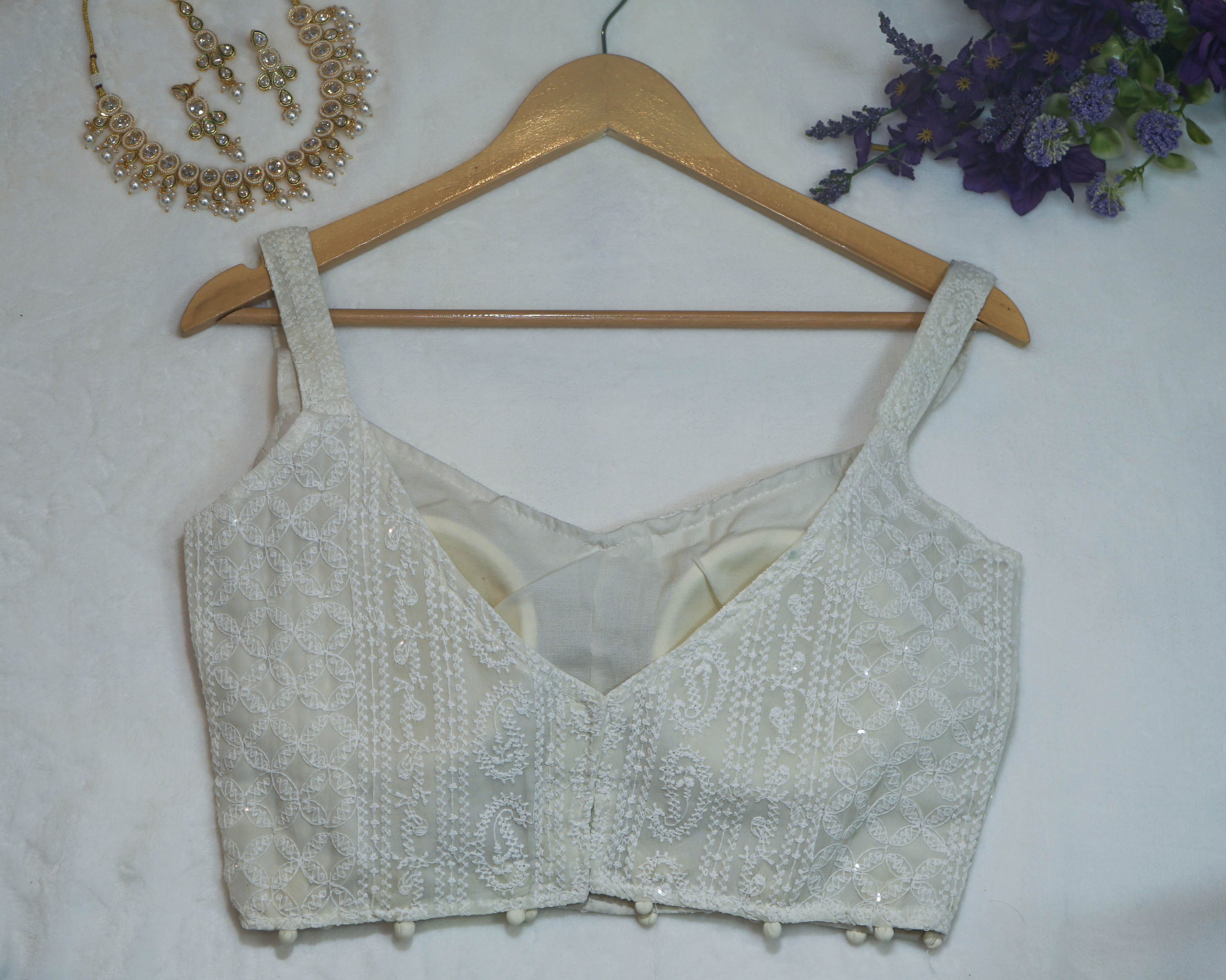Lucknowi Embroidered Blouse