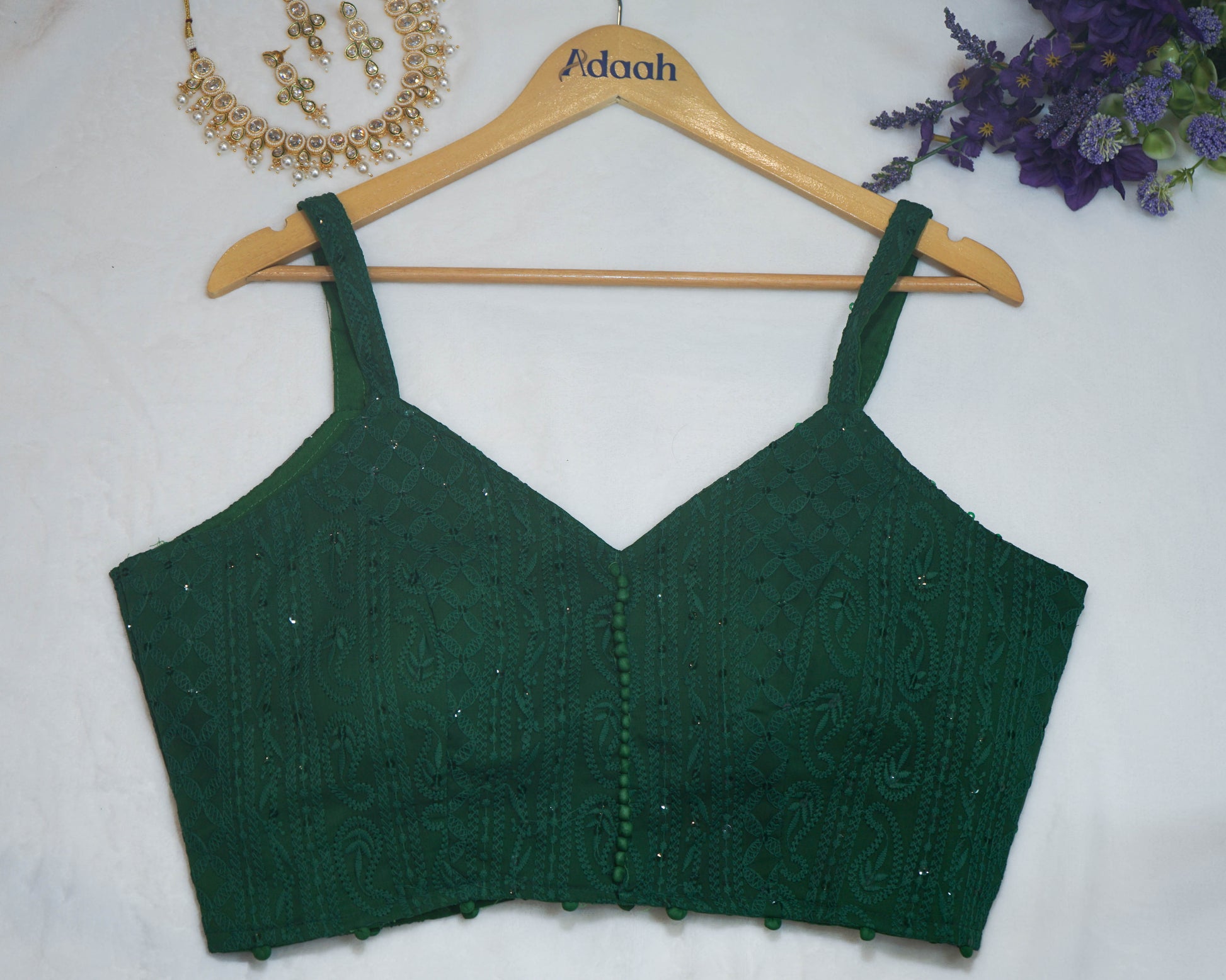 Lucknowi Embroidered Blouse