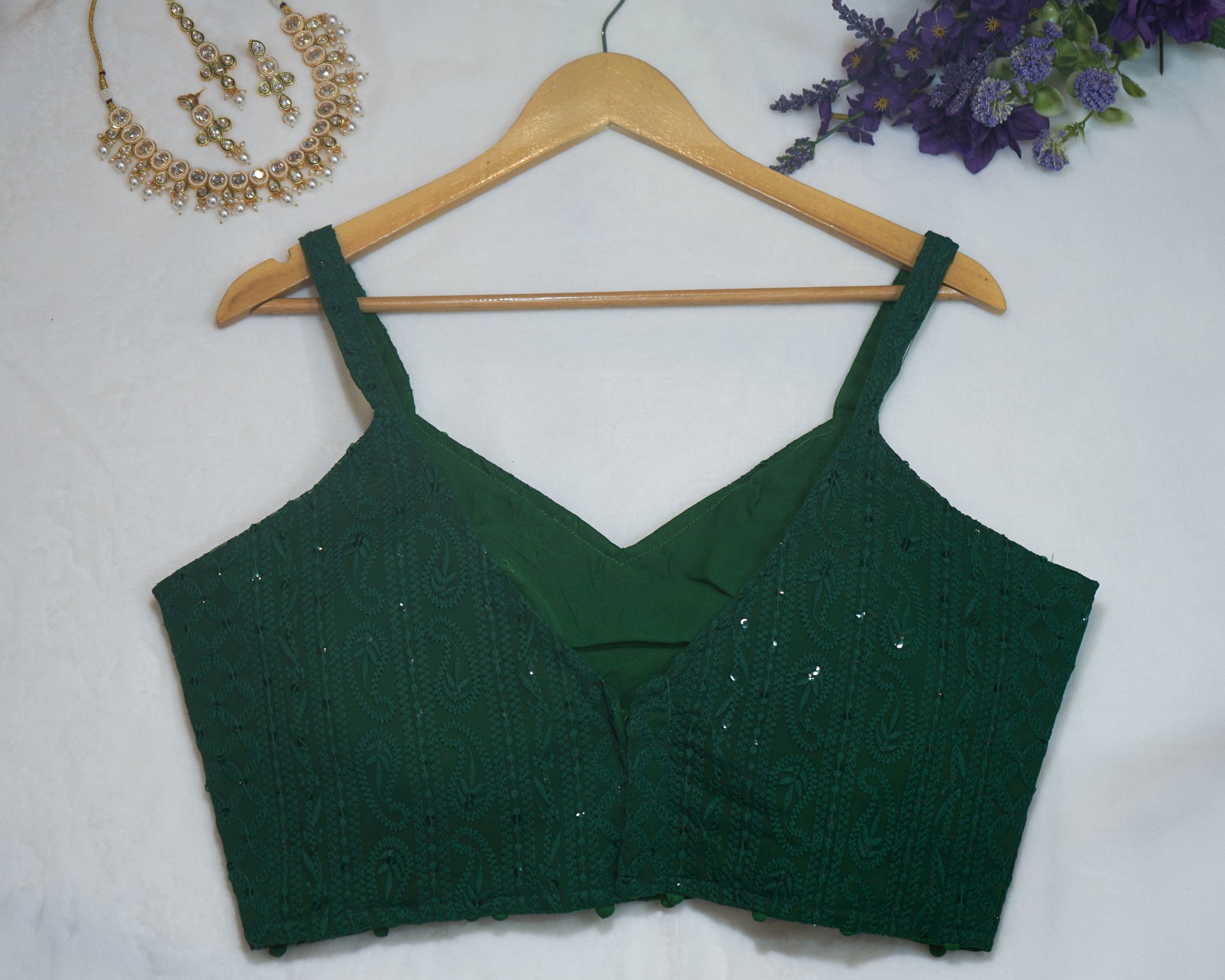 Lucknowi Embroidered Blouse