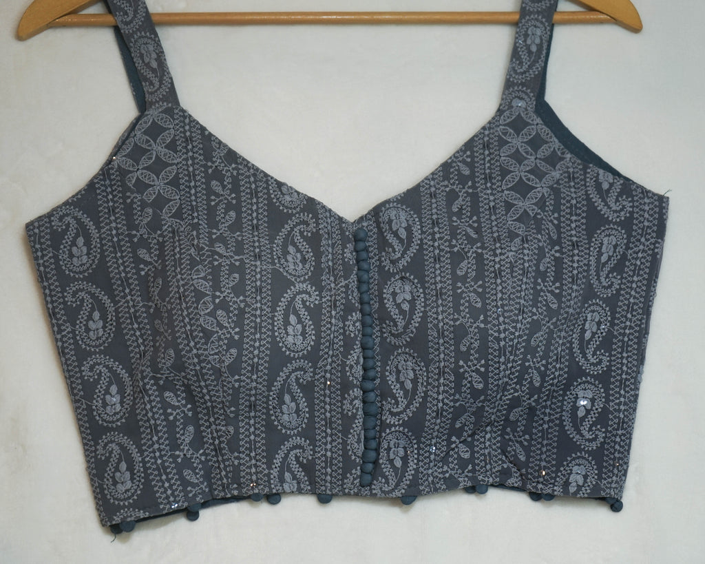 Lucknowi Embroidered Blouse