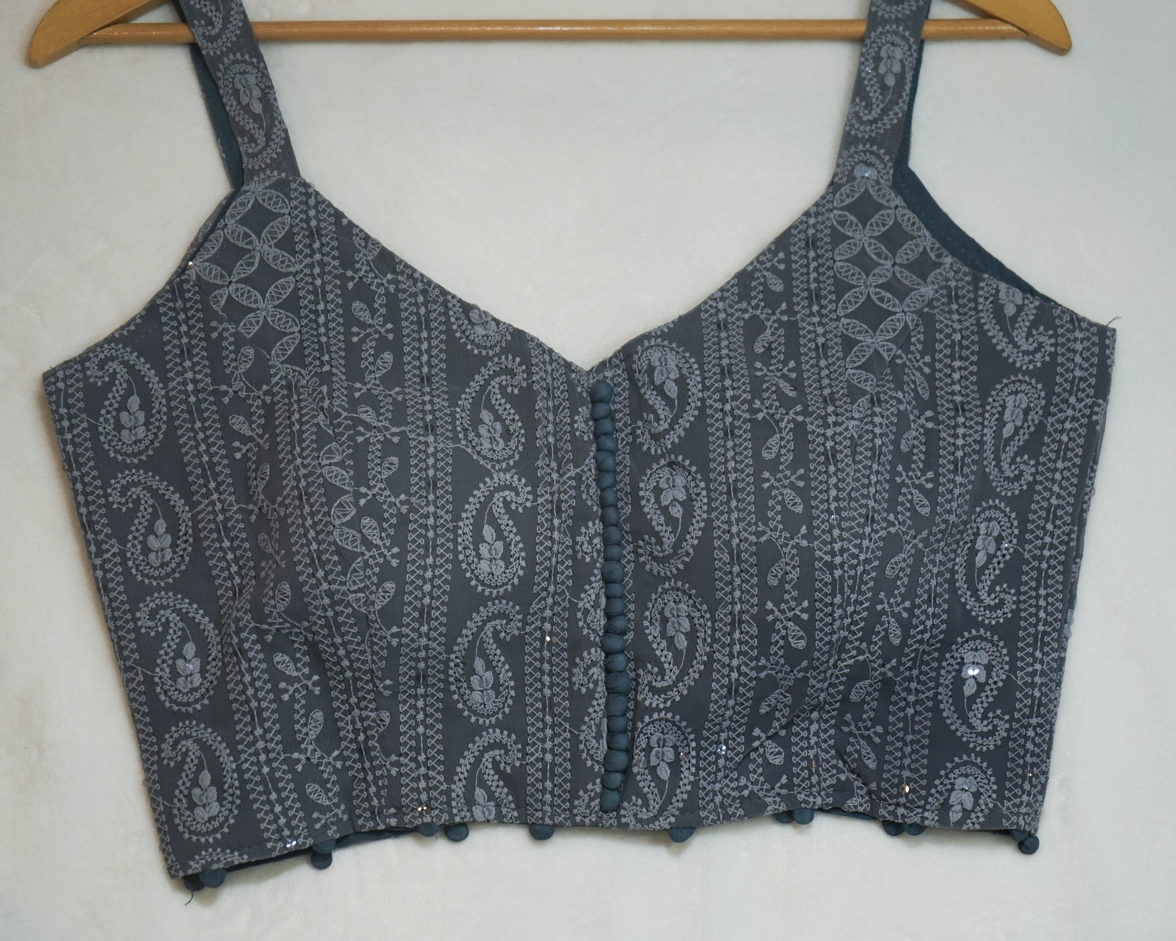 Lucknowi Embroidered Blouse