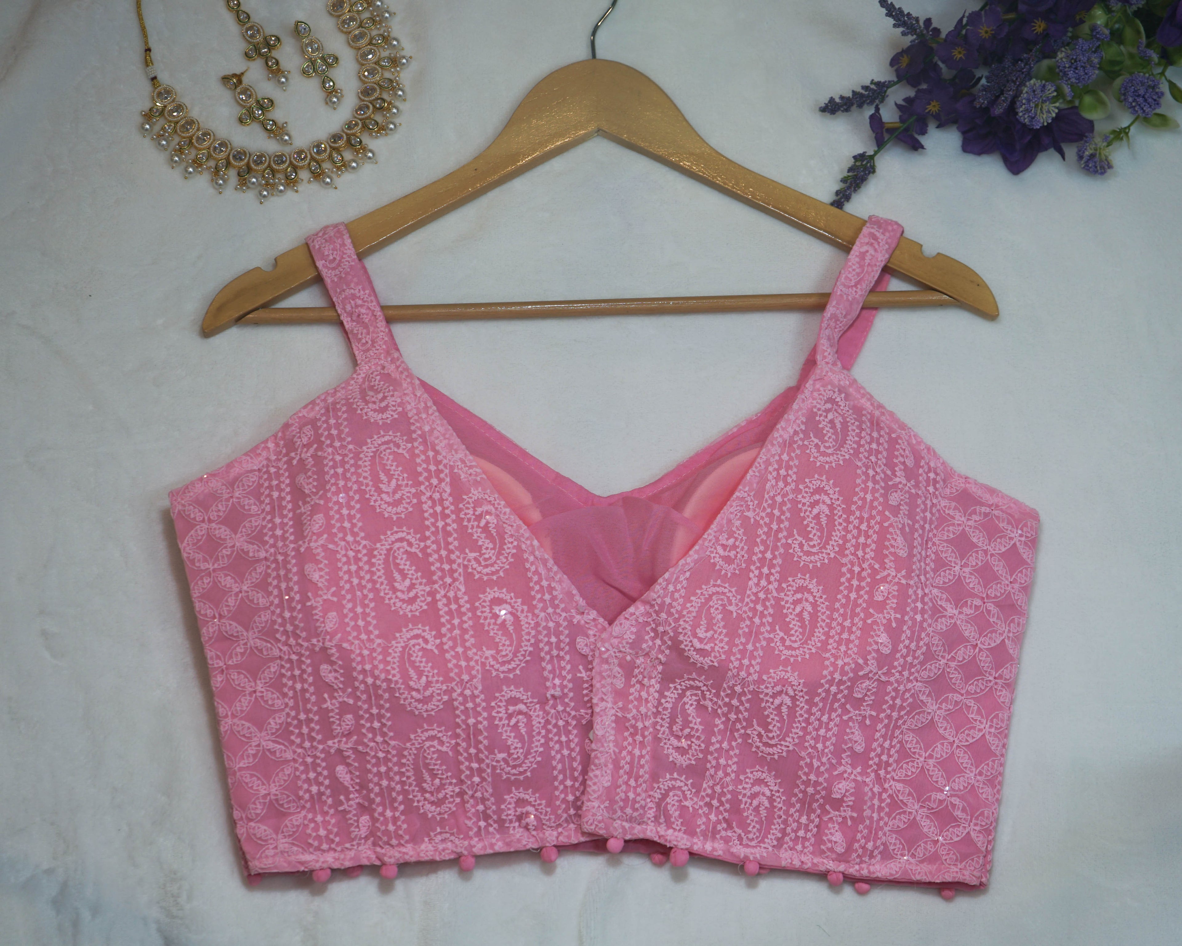 Lucknowi Embroidered Blouse
