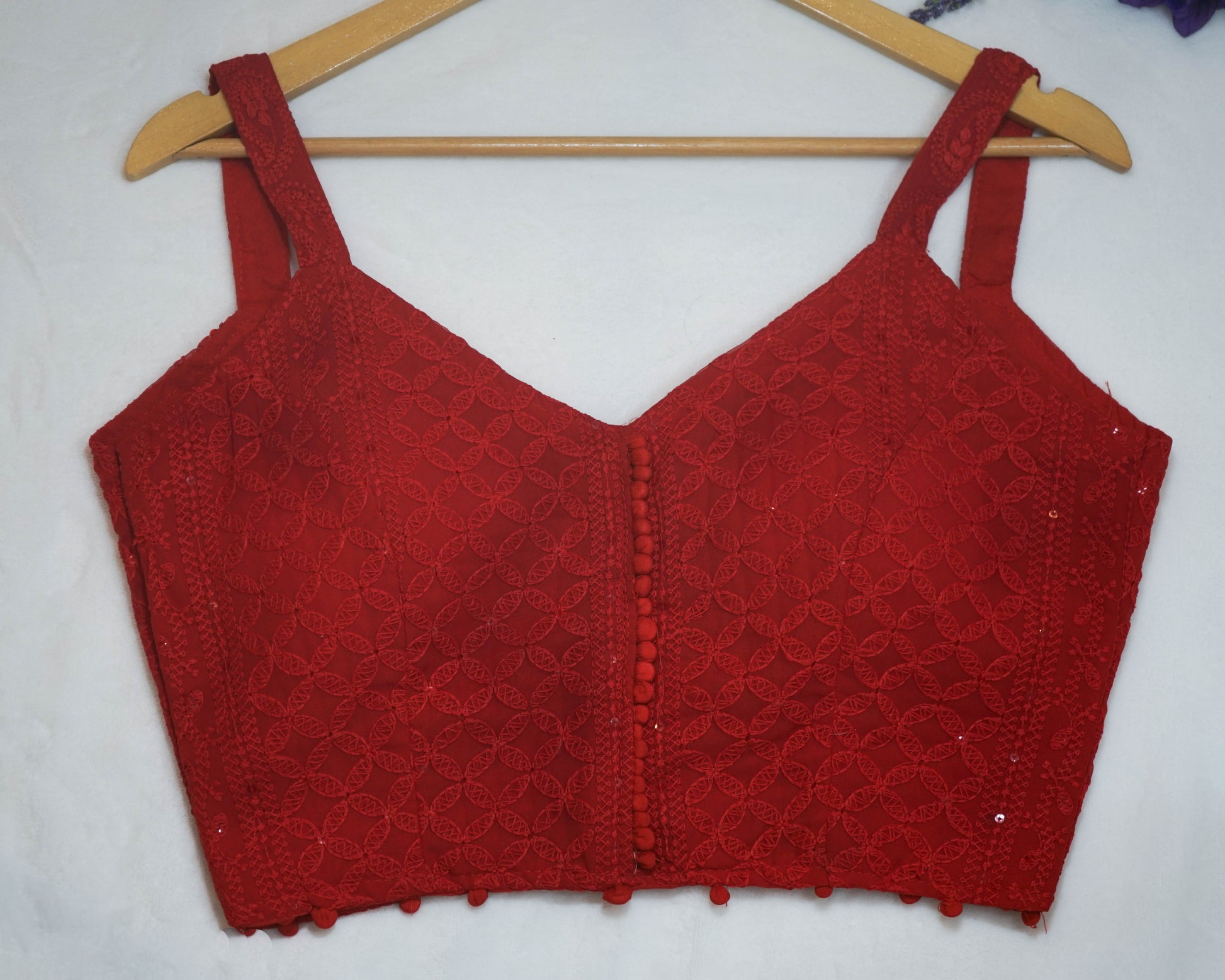 Lucknowi Embroidered Blouse