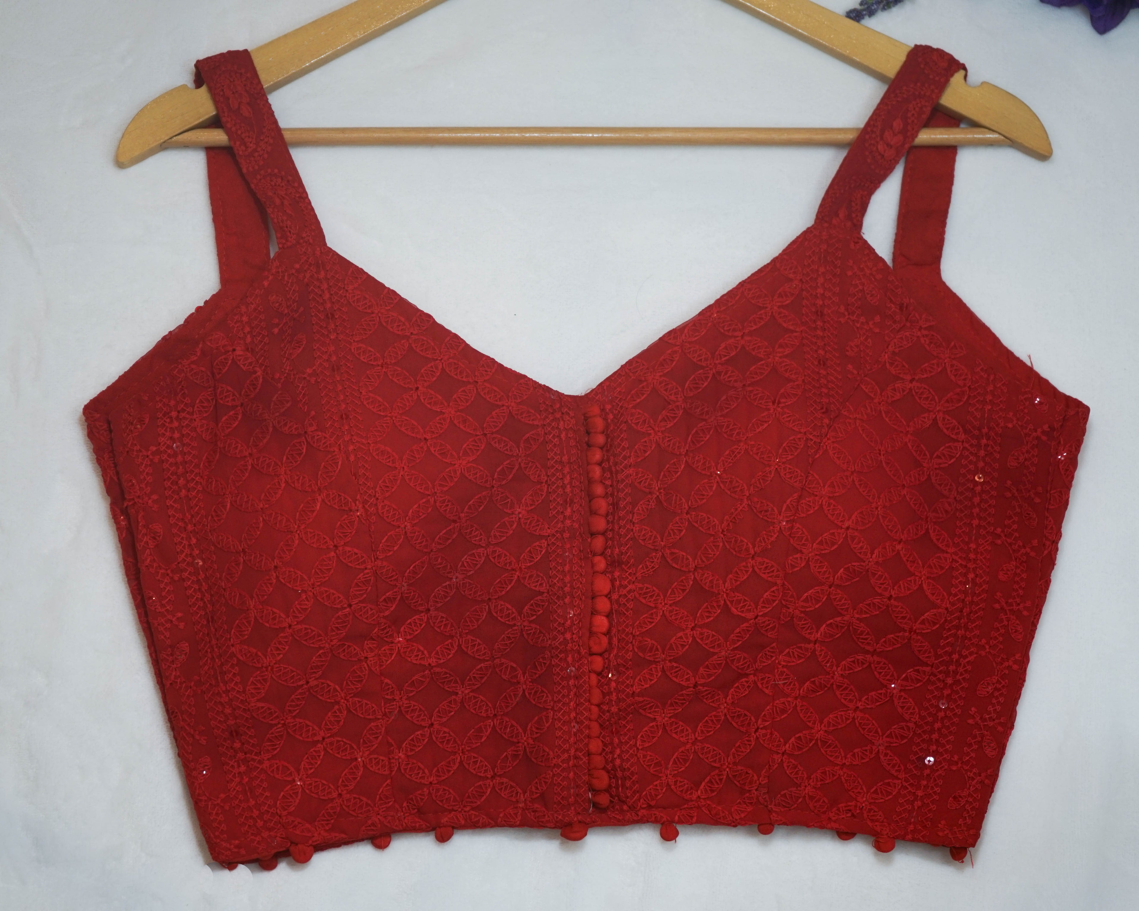 Lucknowi Embroidered Blouse