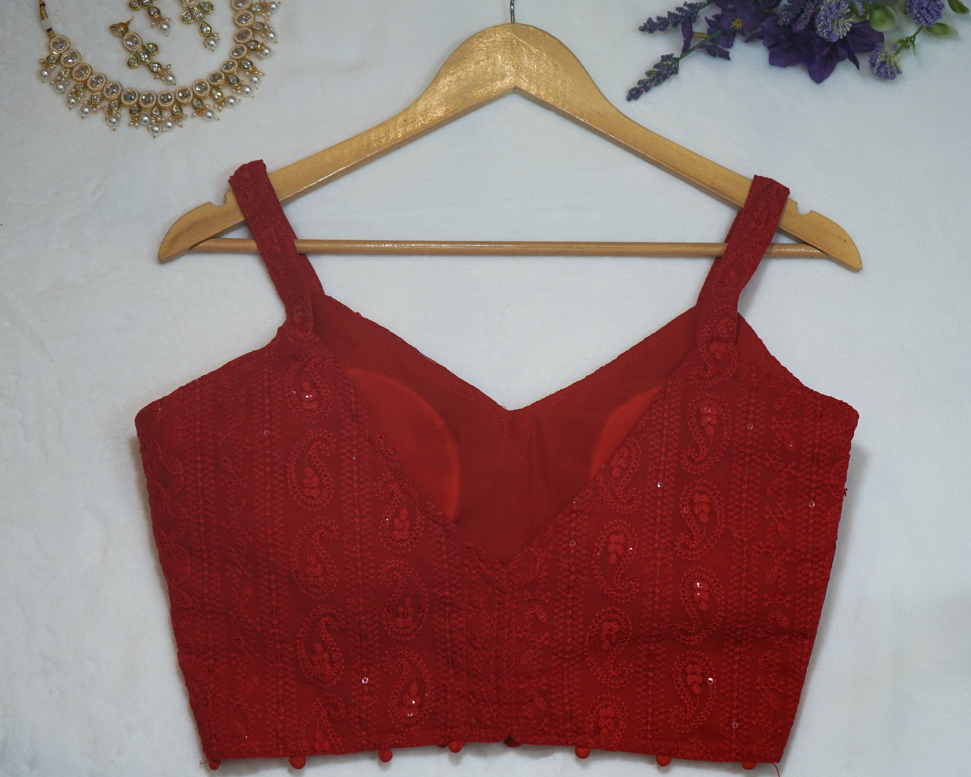 Lucknowi Embroidered Blouse