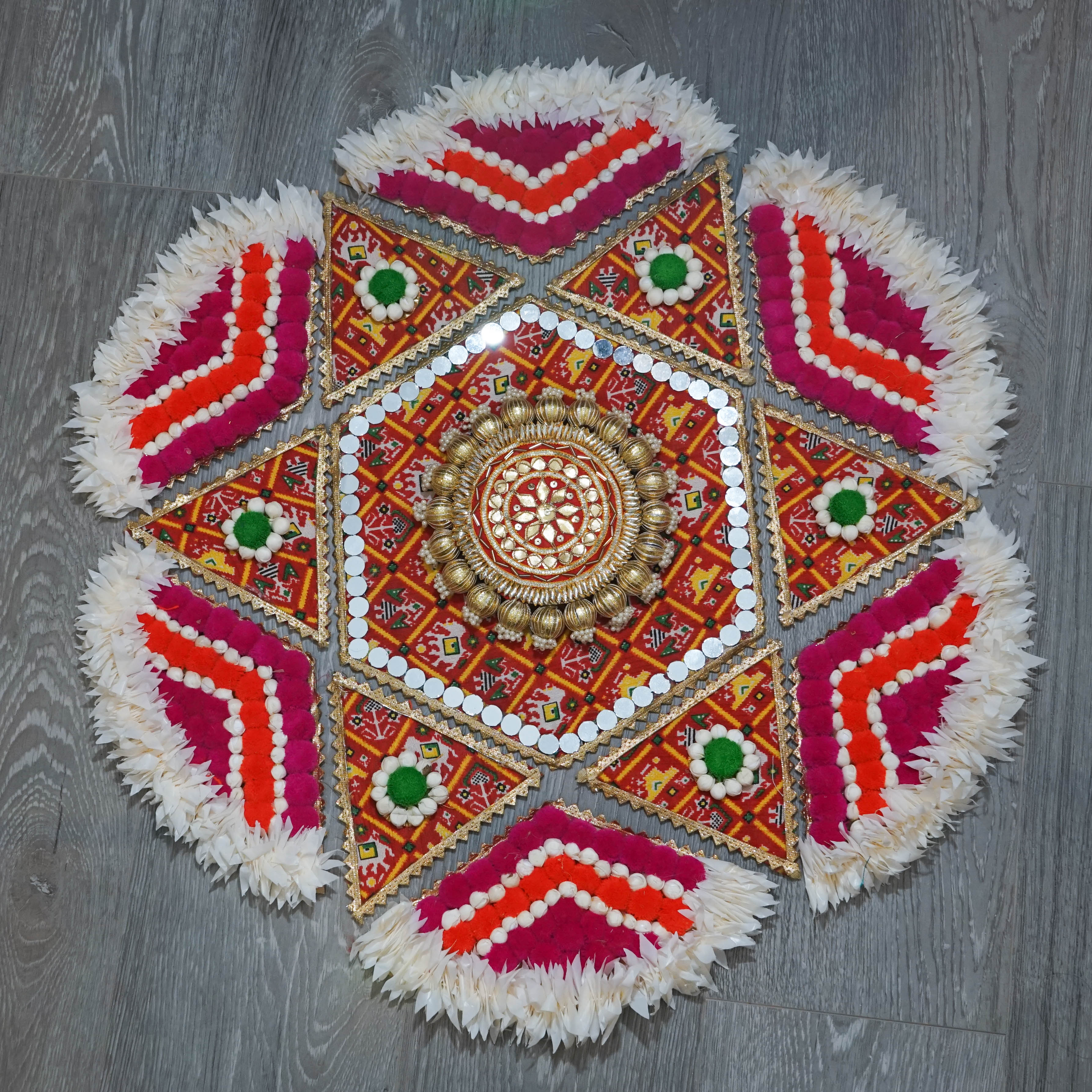Large Pink Rangoli