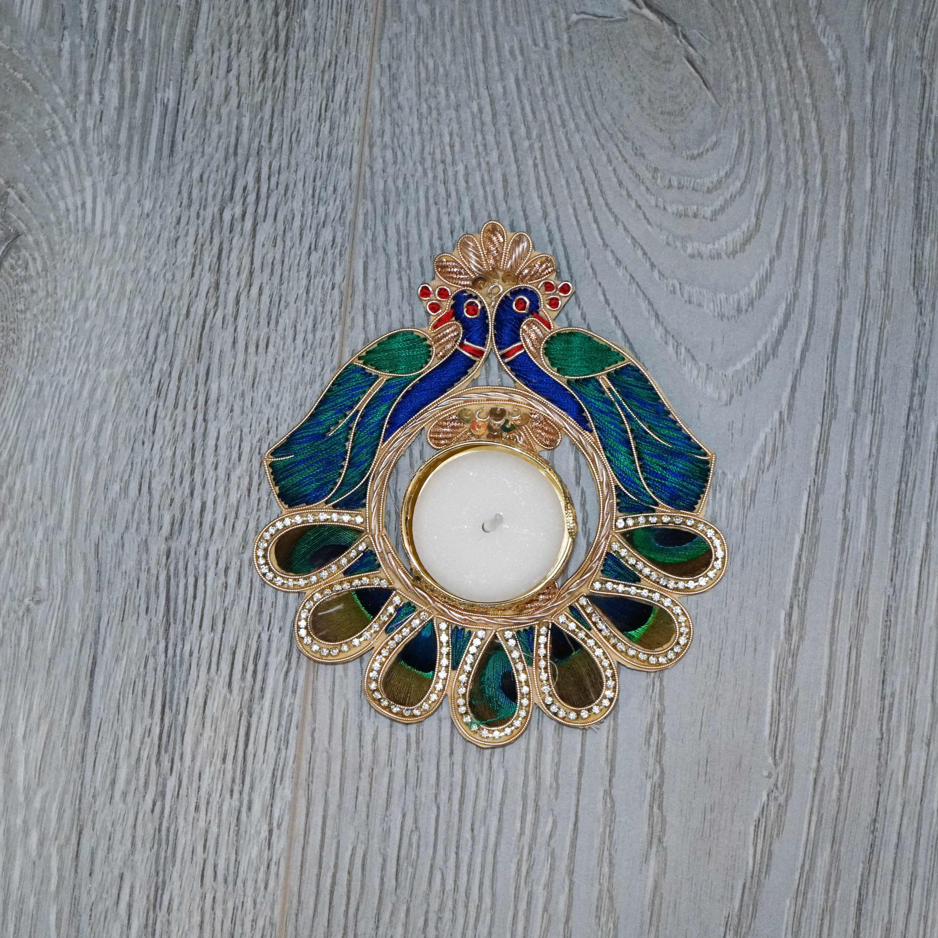 Peacock Tea Light Holders