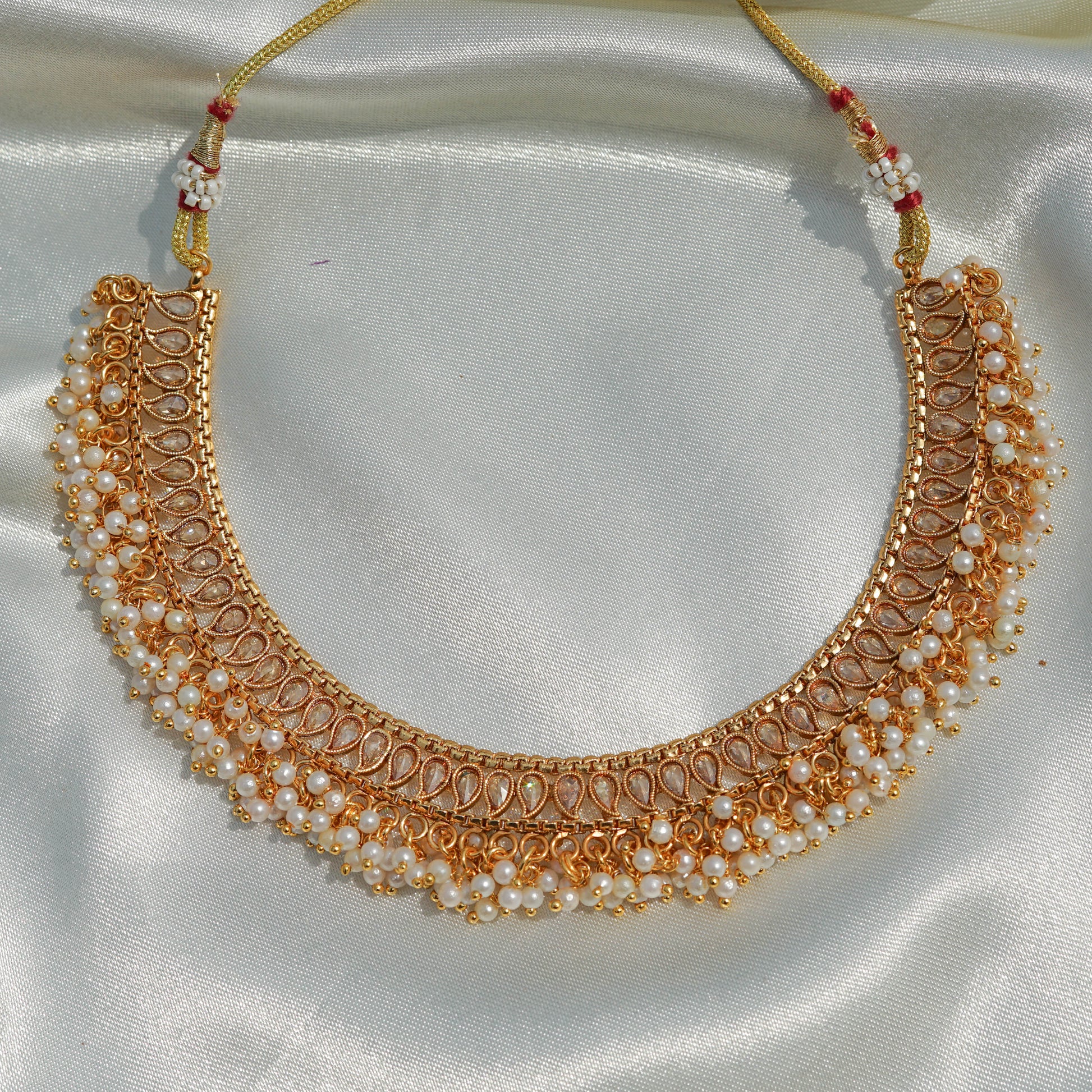 Dazzling Delicate Kundan Pearl Set