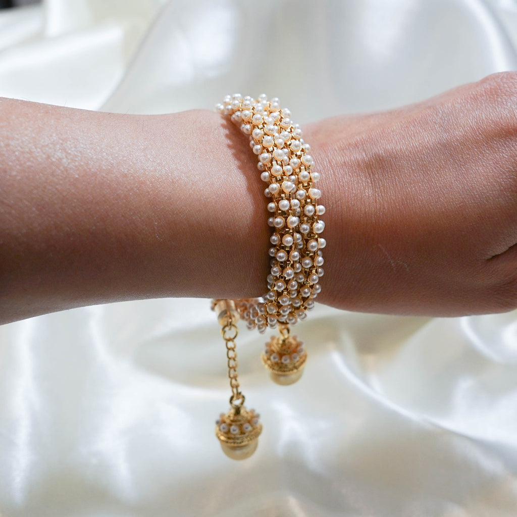 Indian Pearl Weave Bracelet