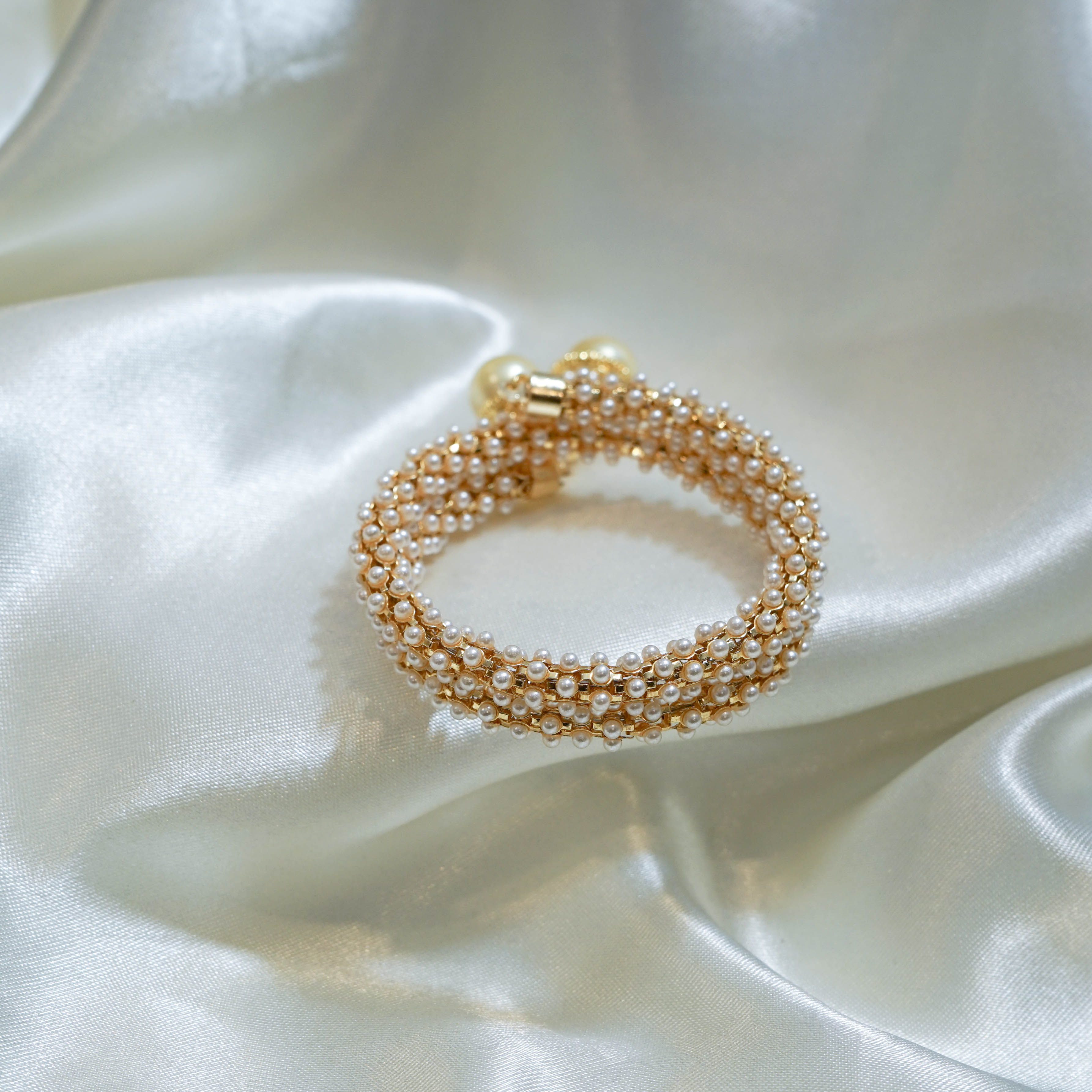 Indian Pearl Weave Bracelet
