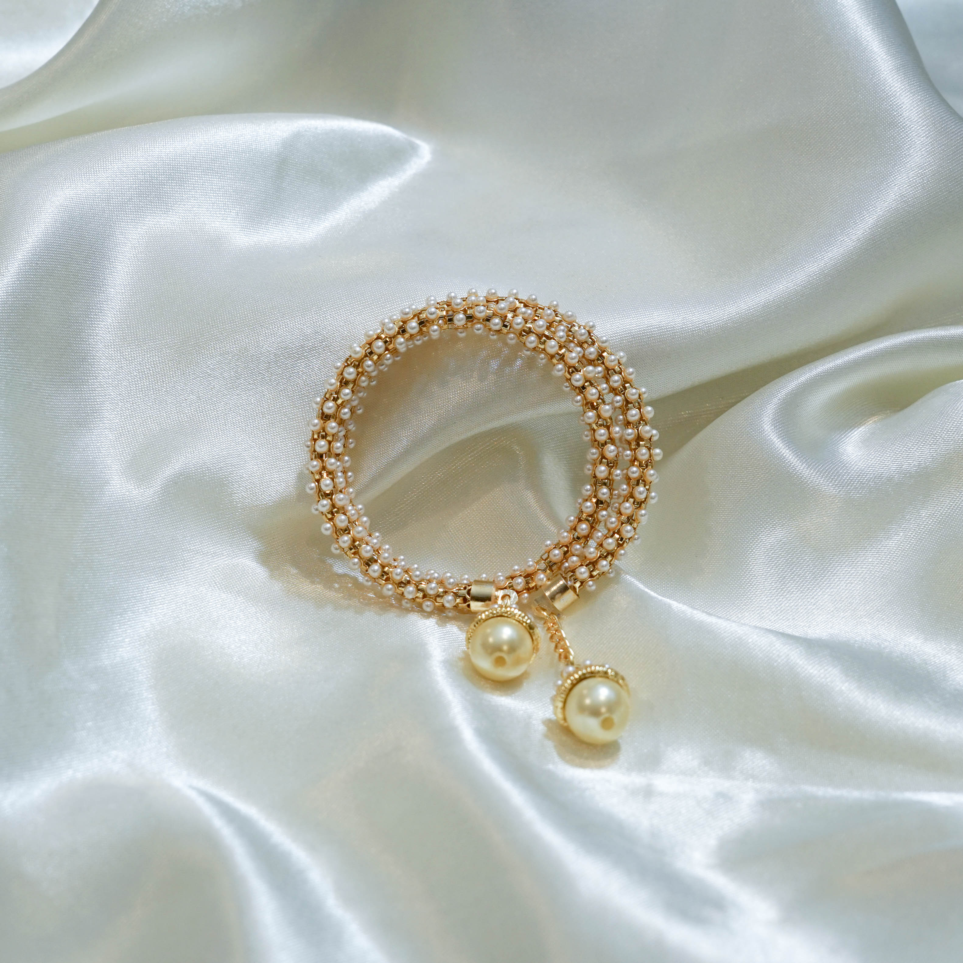 Indian Pearl Weave Bracelet