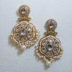 Pearl Polki Tikka & Earrings