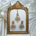 Pearl Polki Tikka & Earrings
