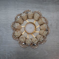 Pearl Cone Tea Light Platter
