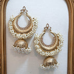 Indian Crescent Jhumka Earrings