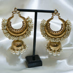 Indian Crescent Jhumka Earrings