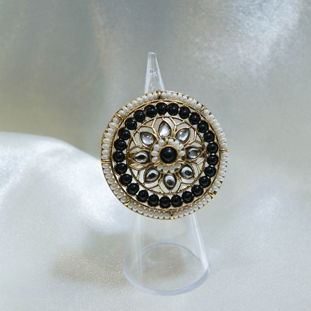 Indian Colourful Pearl Statement Ring