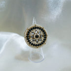 Indian Colourful Pearl Statement Ring