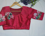 Pichwai Stunning Print With Handwork Blouse