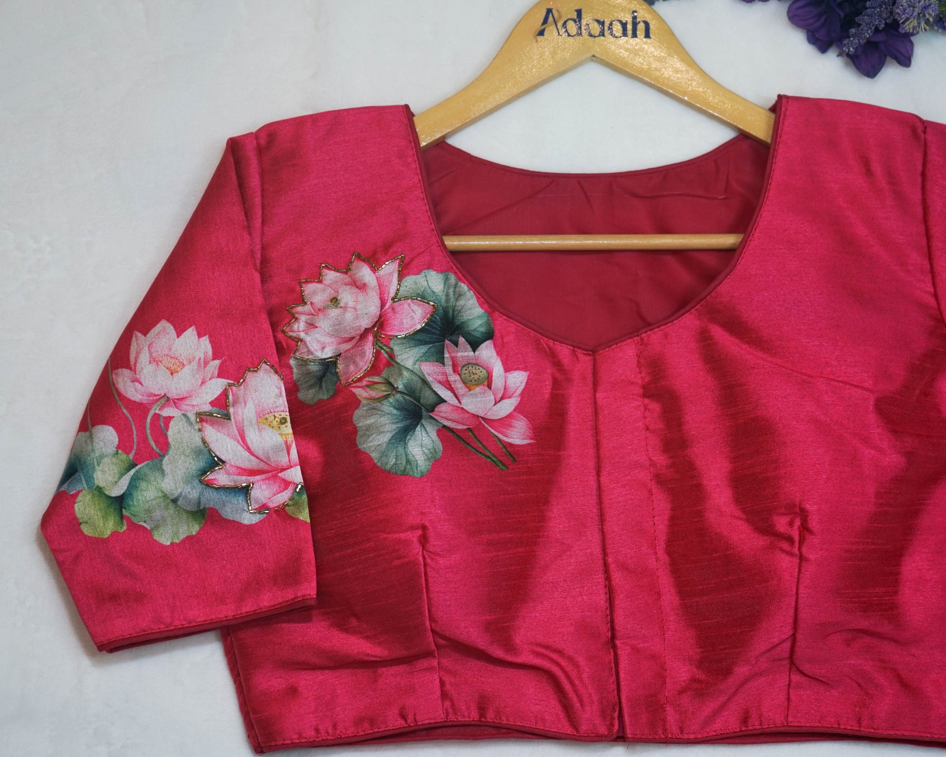 Pichwai Stunning Print With Handwork Blouse