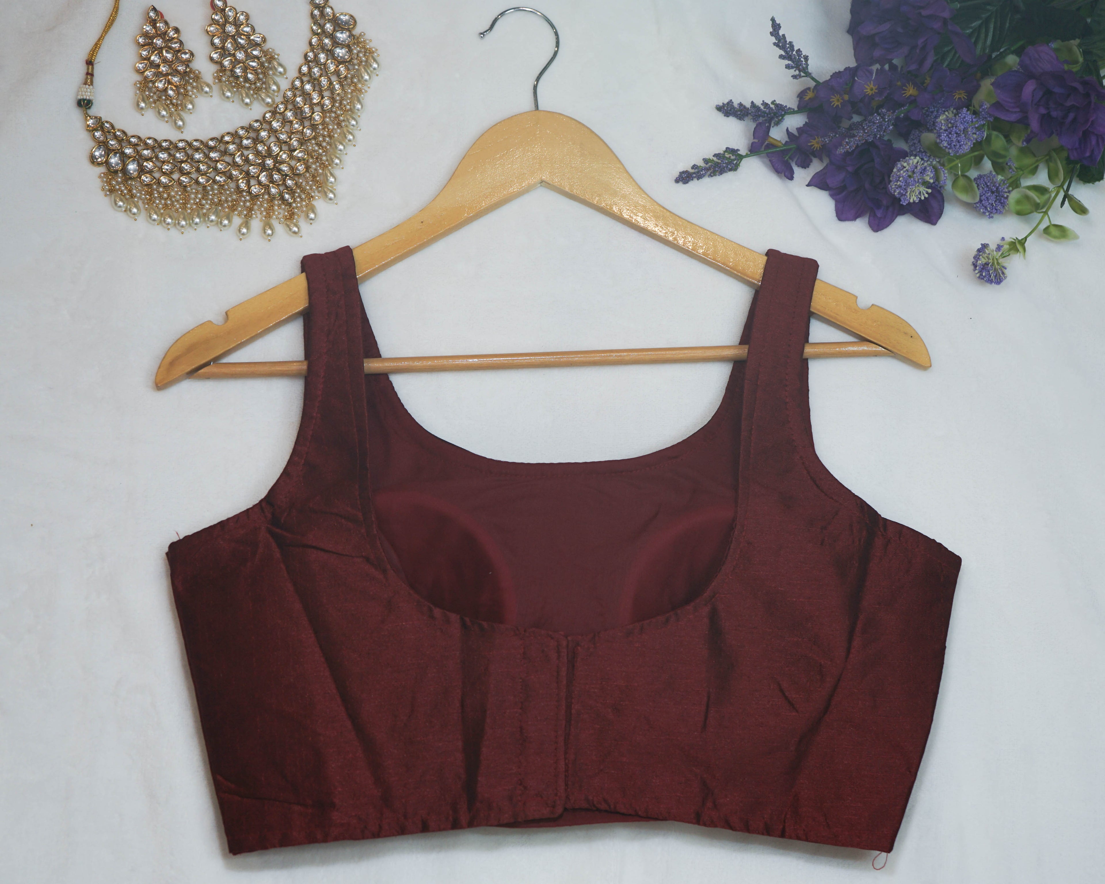 Plain Sleeveless Blouse