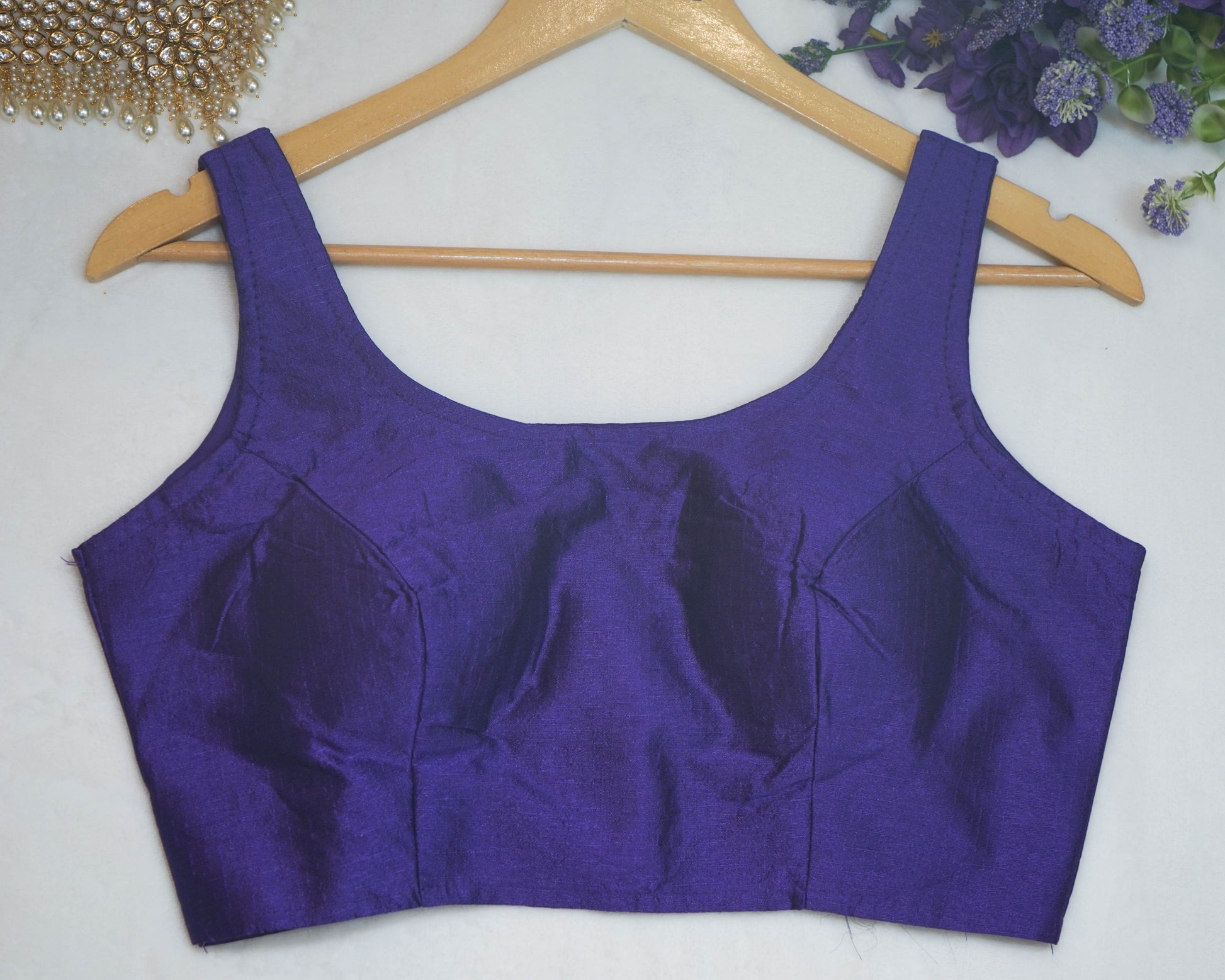 Plain Sleeveless Blouse