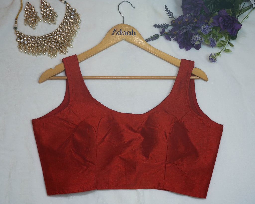 Plain Sleeveless Blouse