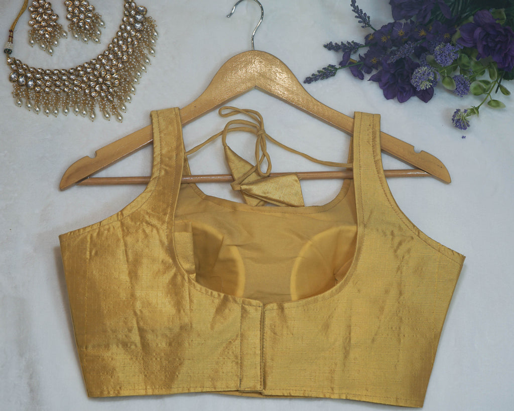 Plain Sleeveless Blouse with string