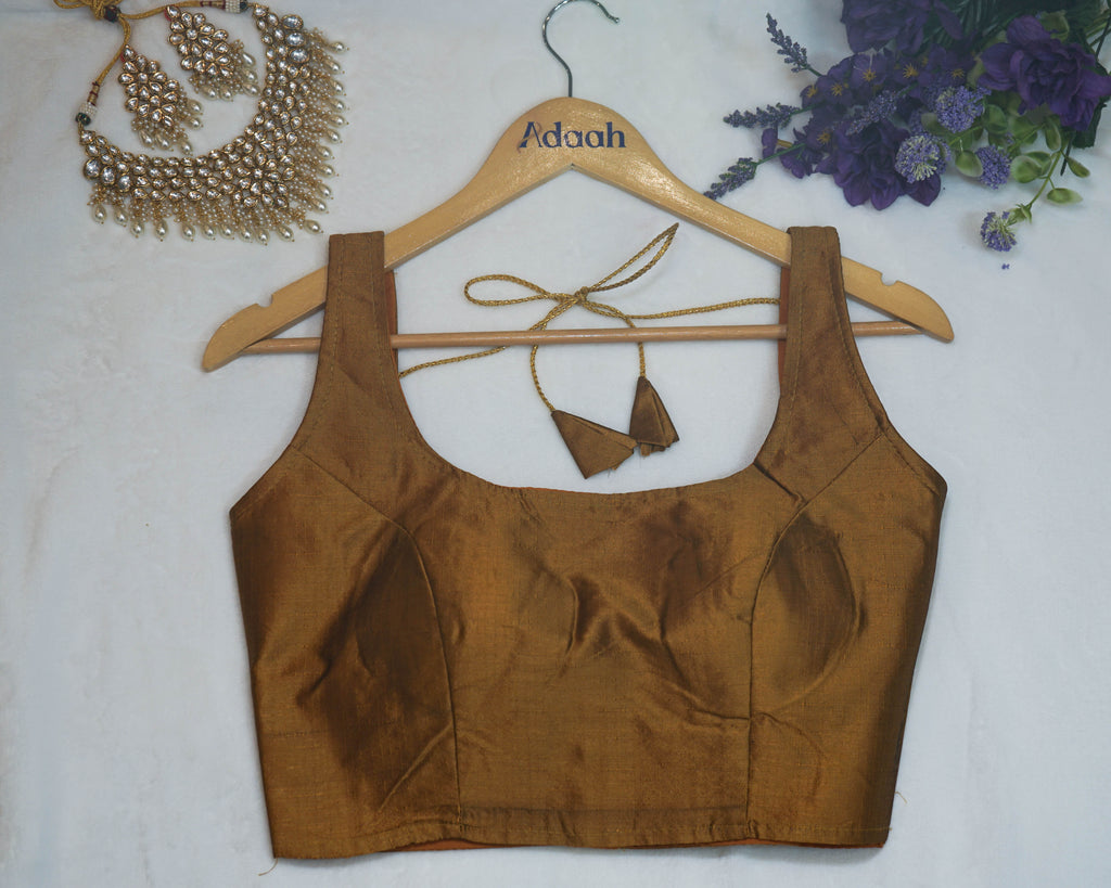 Plain Sleeveless Blouse with string