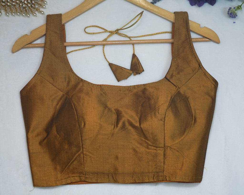 Plain Sleeveless Blouse with string