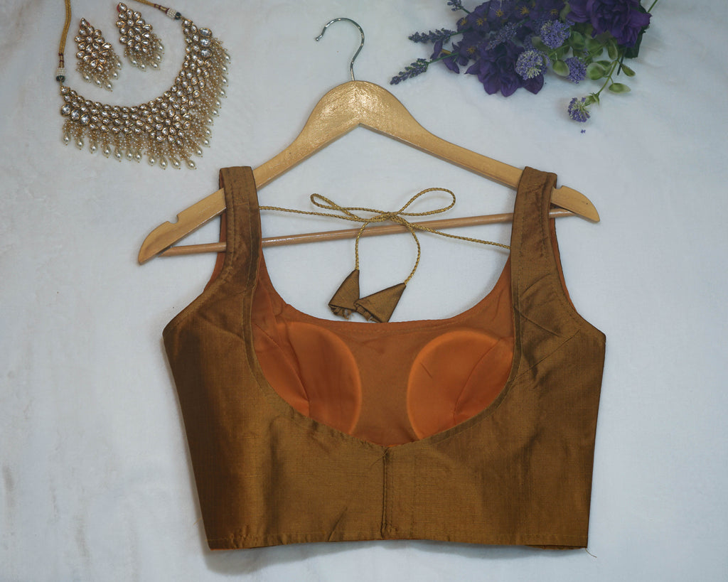Plain Sleeveless Blouse with string