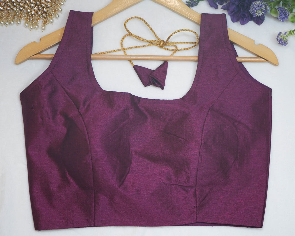 Plain Sleeveless Blouse with string