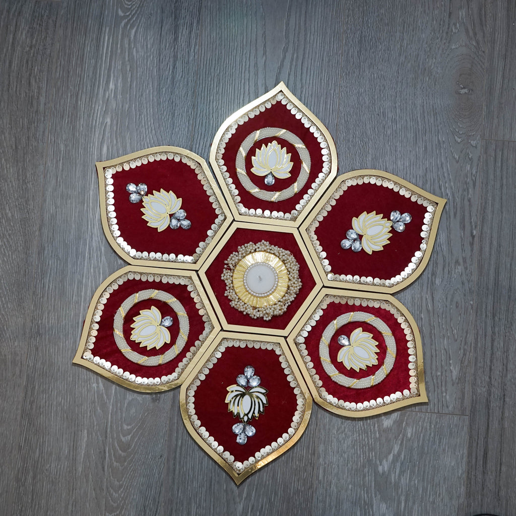 Large Red Rangoli
