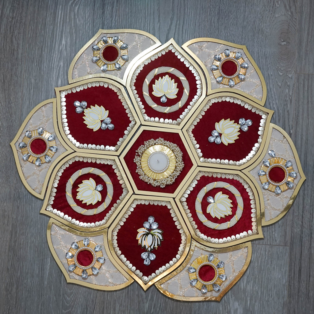 Large Red Rangoli