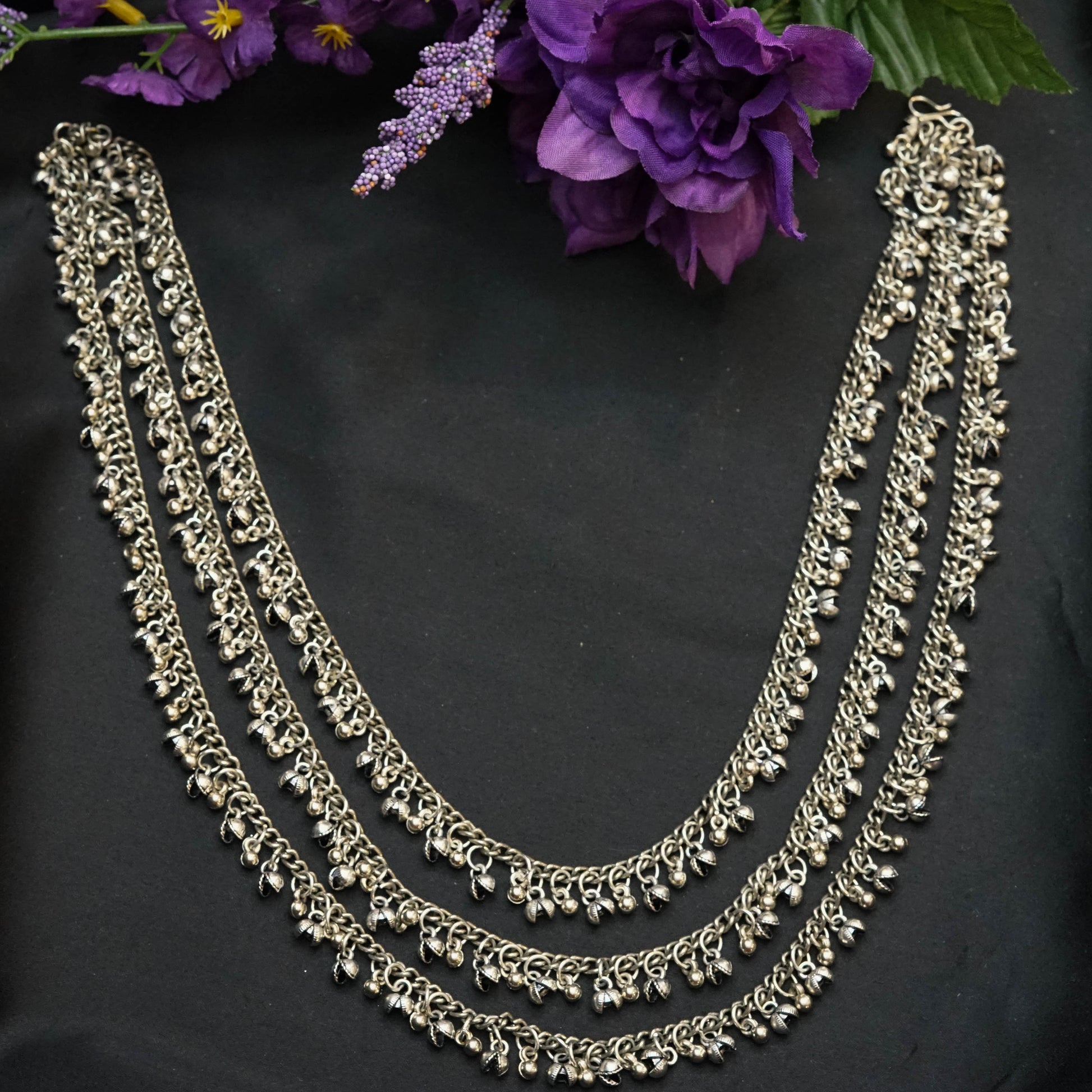 Silver Layered Chain Necklace