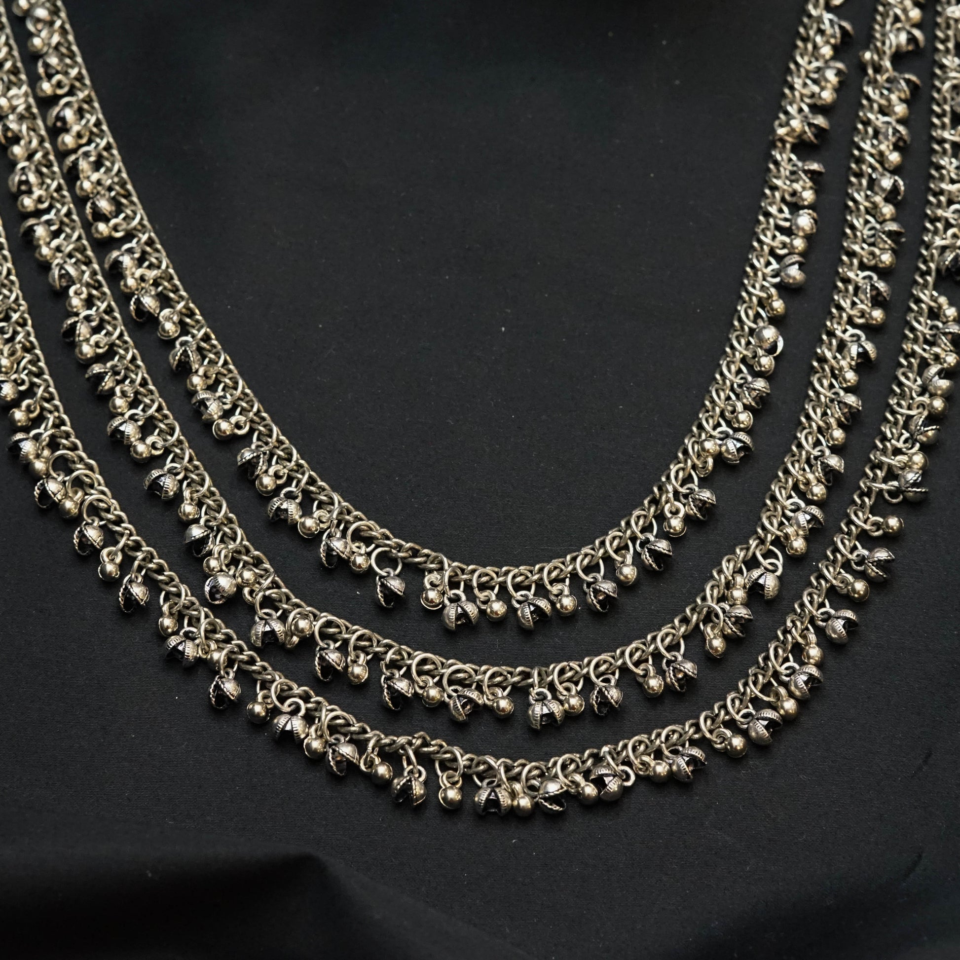 Silver Layered Chain Necklace