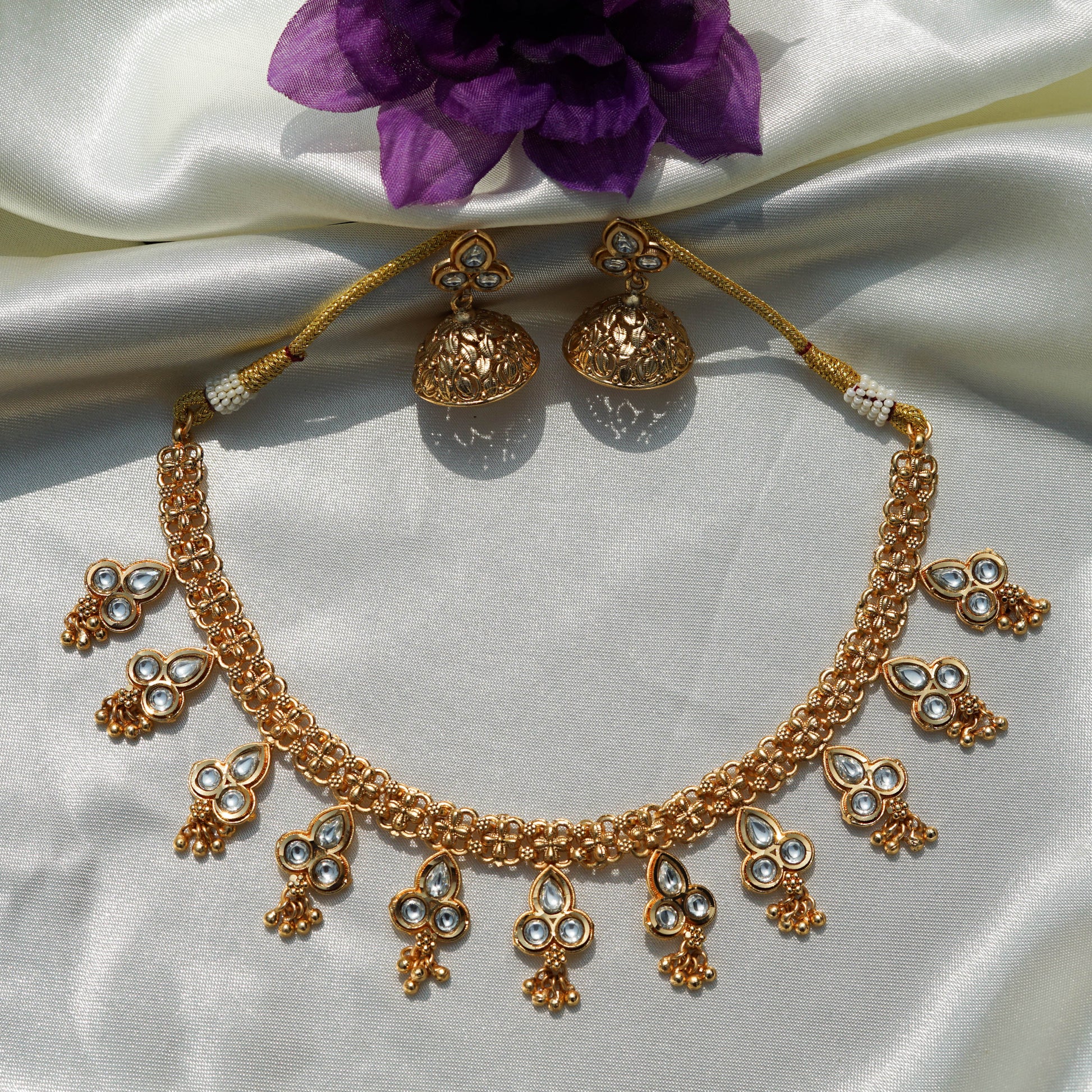 Petite Kundan Blossom Set