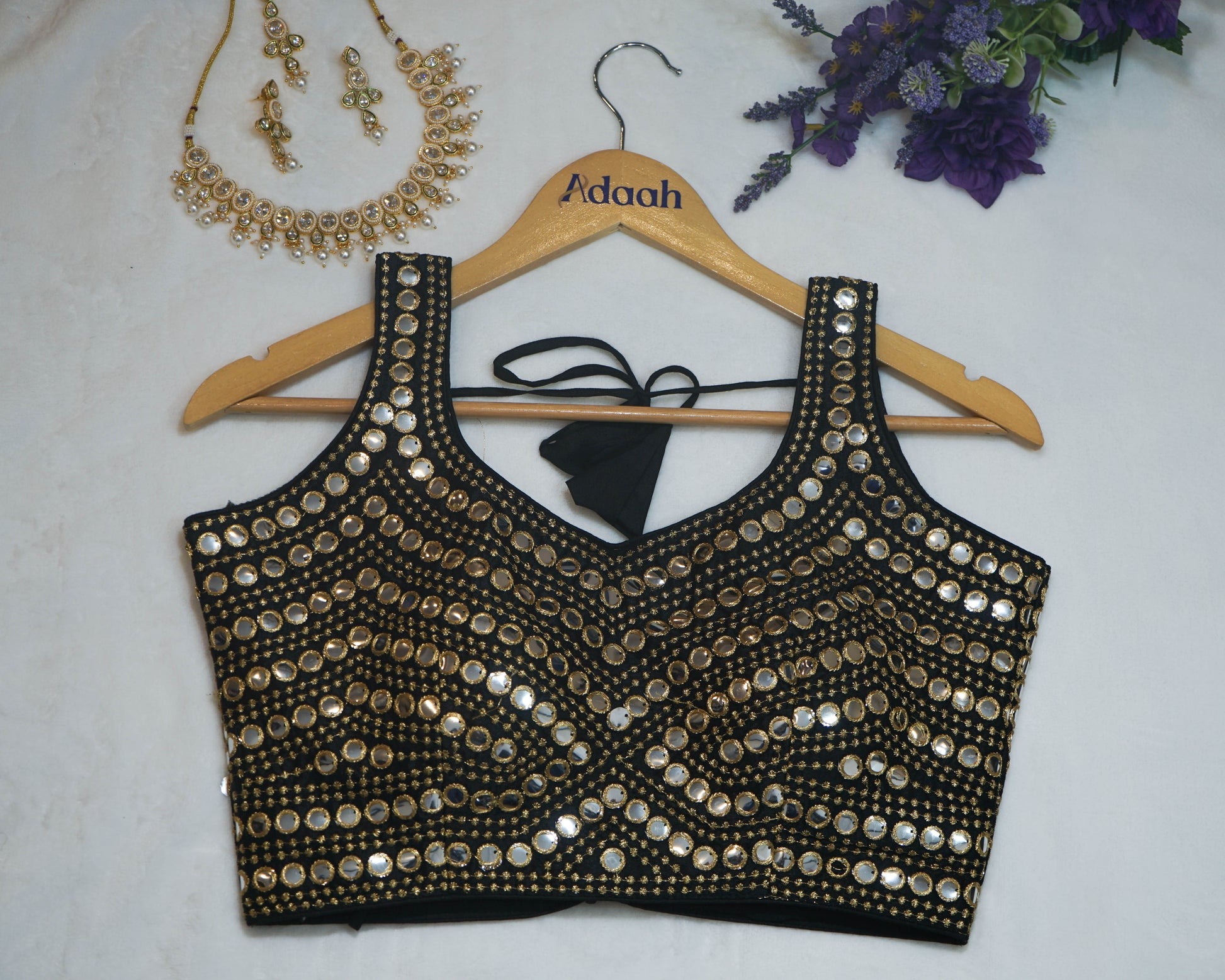 Mirror & Sequin Work Blouse