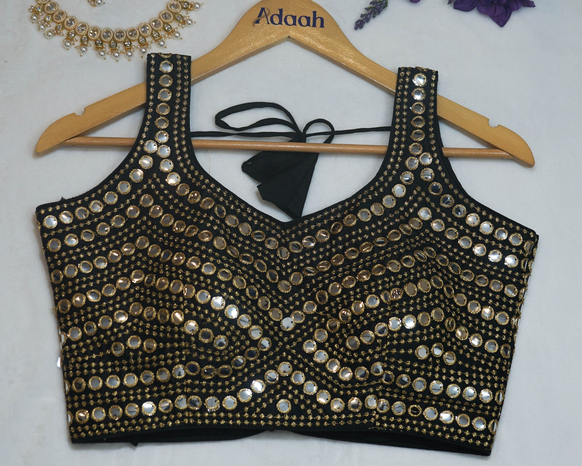 Mirror & Sequin Work Blouse