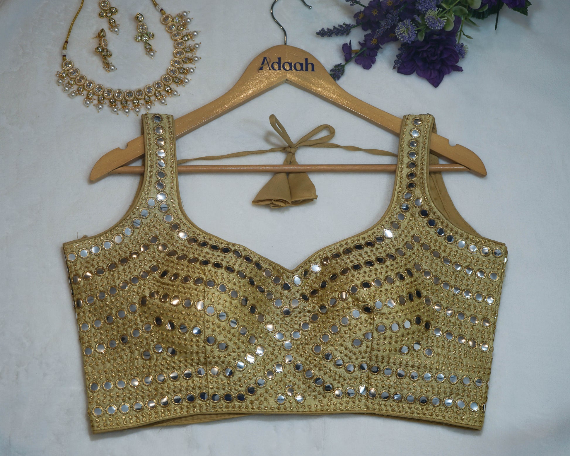 Mirror & Sequin Work Blouse