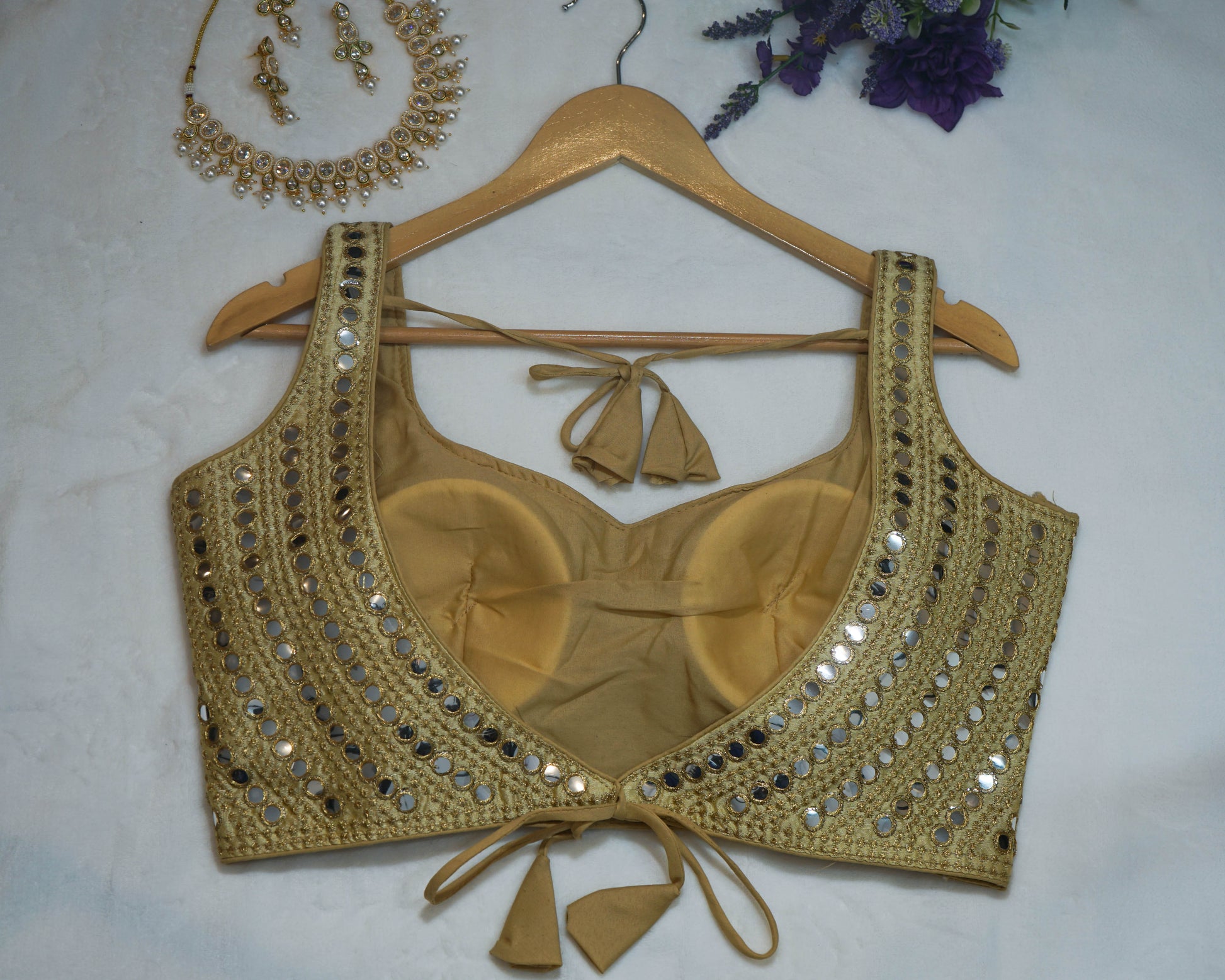 Mirror & Sequin Work Blouse