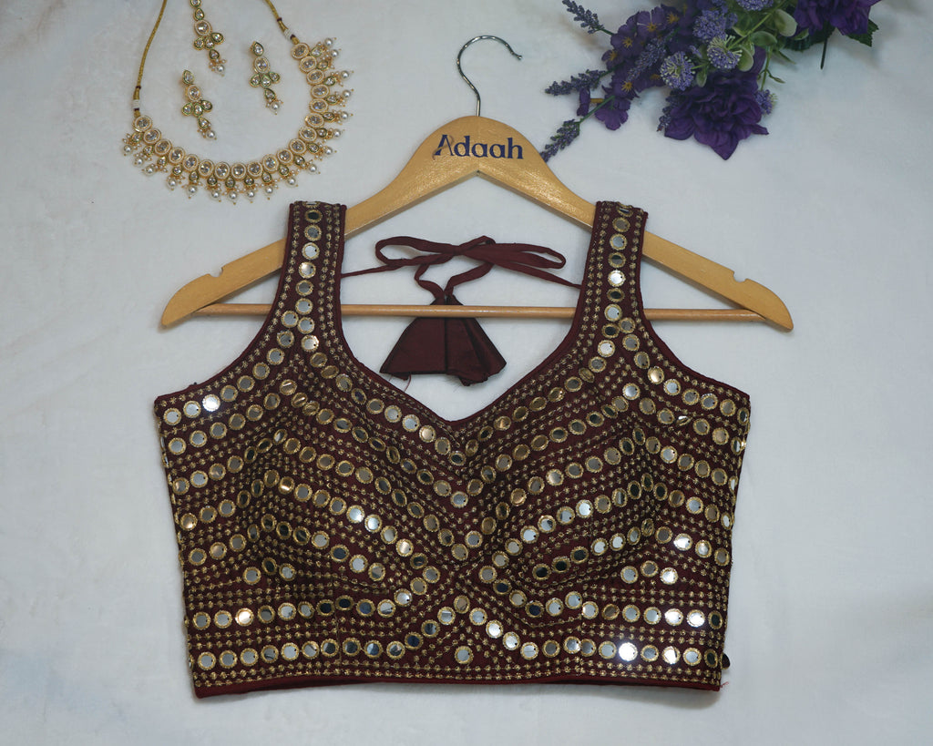 Mirror & Sequin Work Blouse