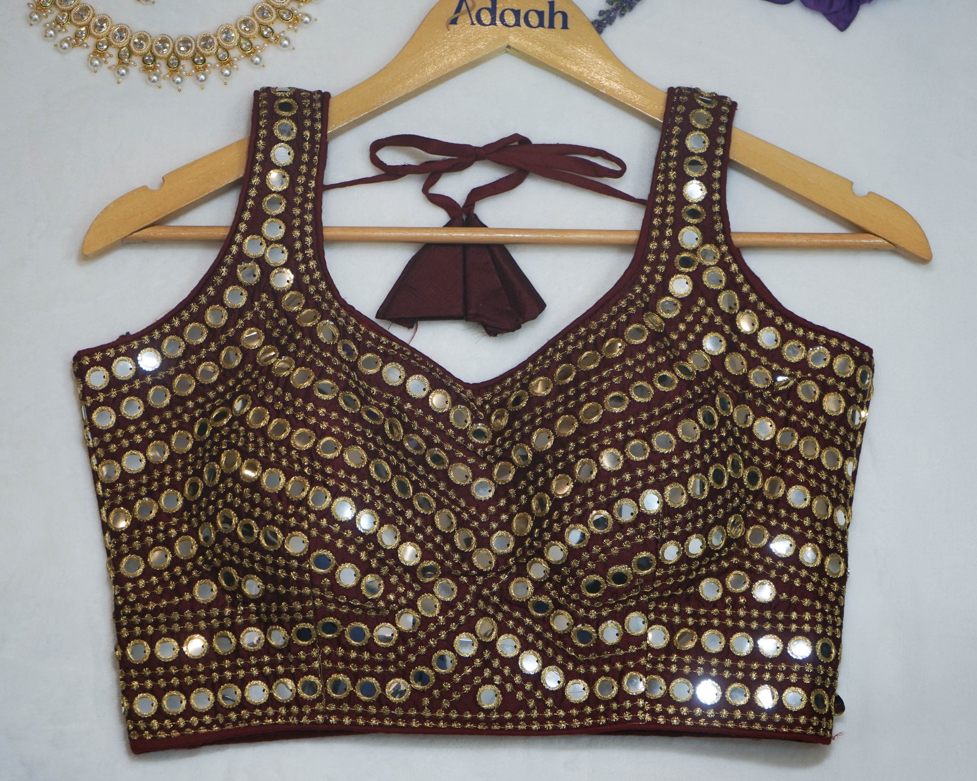 Mirror & Sequin Work Blouse