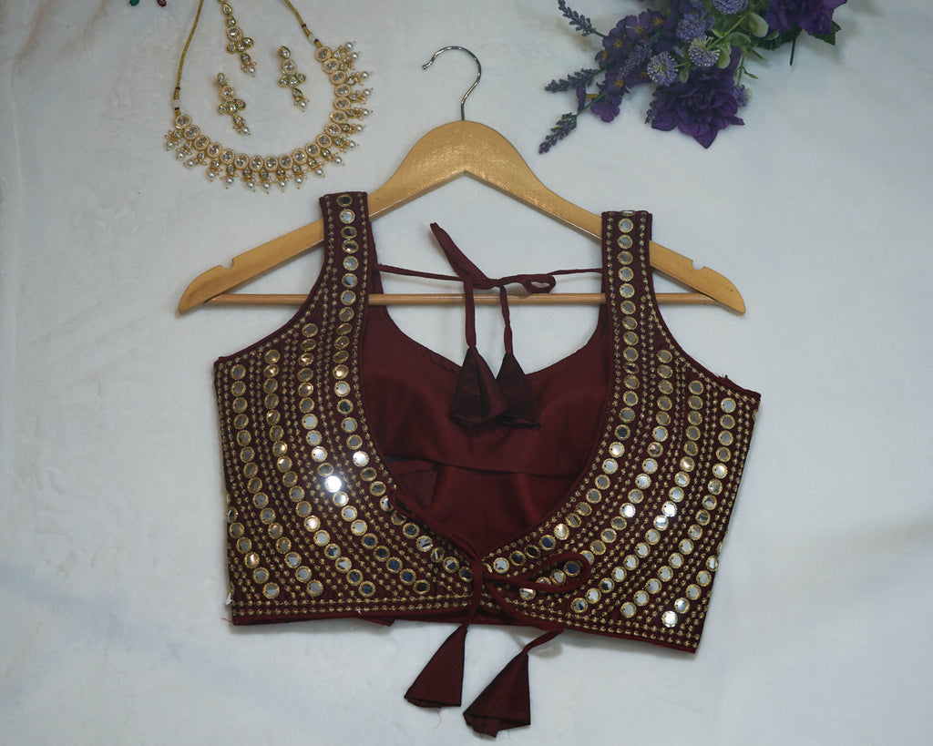 Mirror & Sequin Work Blouse