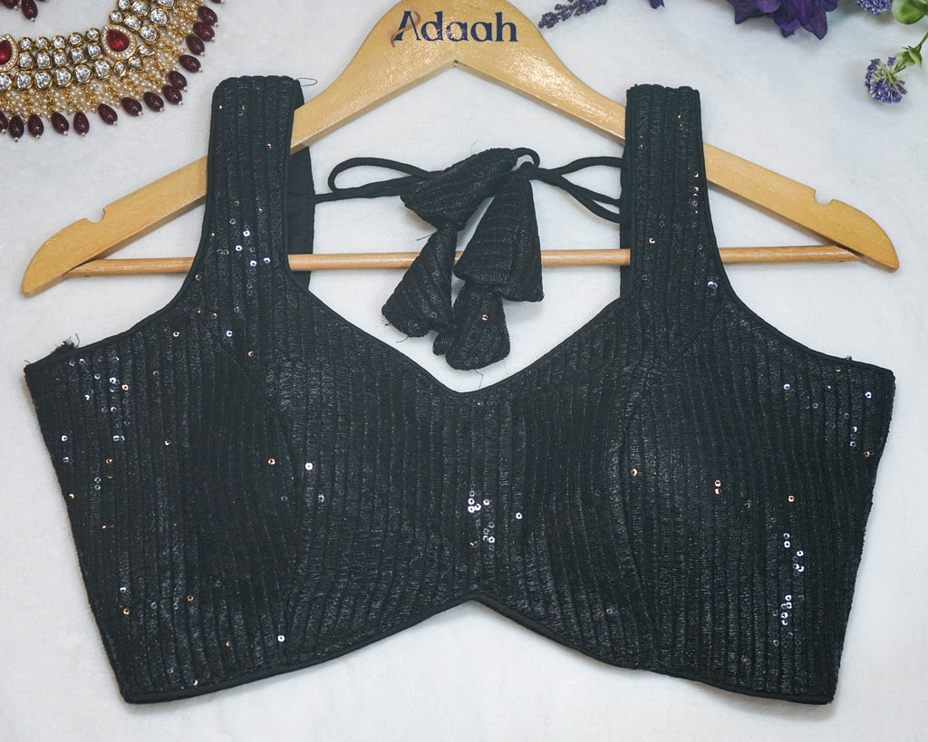 Sequin Sleeveless Blouse