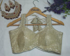 Sequin Sleeveless Blouse