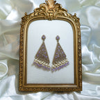 Indian Triangular Polki Earrings
