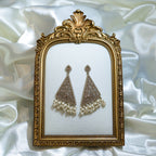 Indian Triangular Polki Earrings