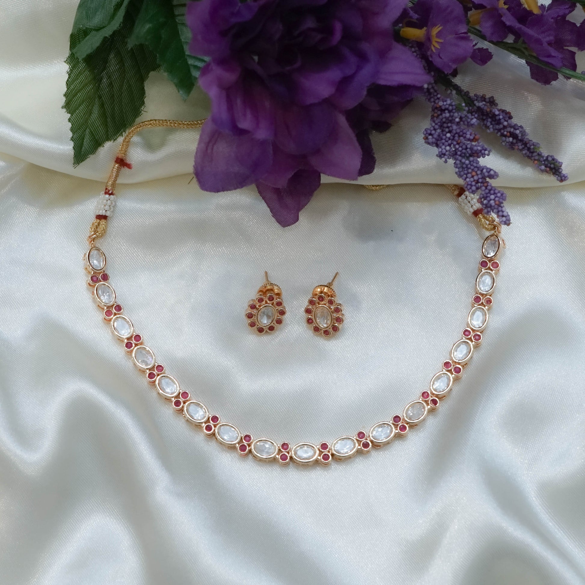 Whisper Kundan Charm Set